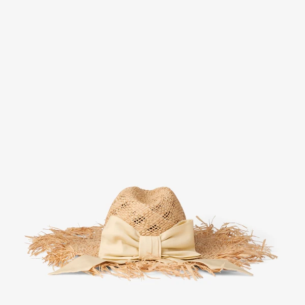 Natural Jimmy Choo Thalia Small Hat, view 4 | Hats