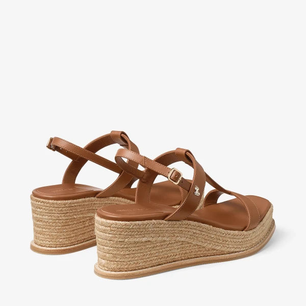 TAN Jimmy Choo Theia Wedge 60, view 5 | Sandals