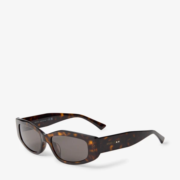 Havana Jimmy Choo Uma Sunglasses, view 2 | Sunglasses