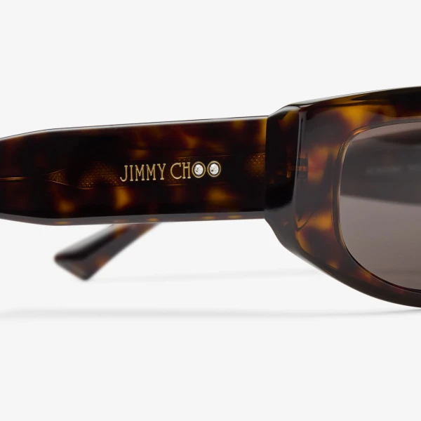 Havana Jimmy Choo Uma Sunglasses, view 3 | Sunglasses