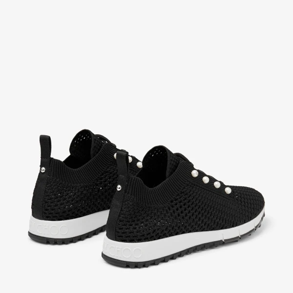 Black Mix Jimmy Choo Veles Trainers, view 6 | Sneakers