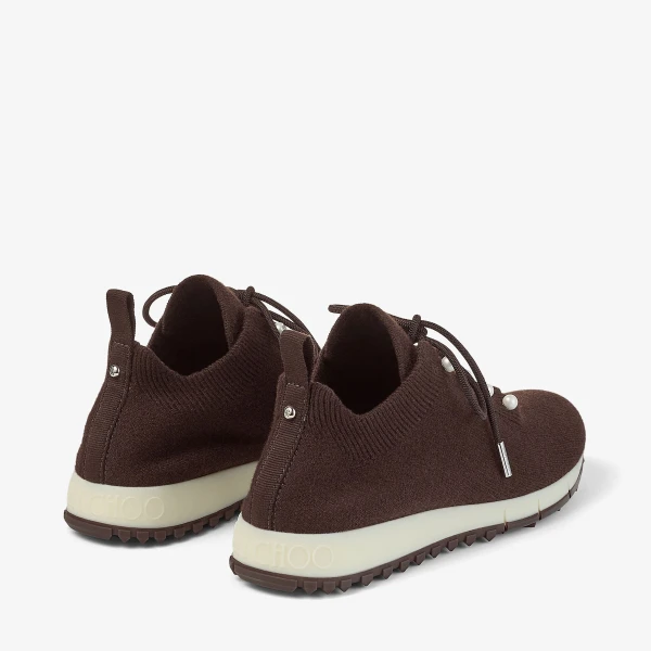 Chocolate Jimmy Choo Veles Trainers, view 5 | Sneakers