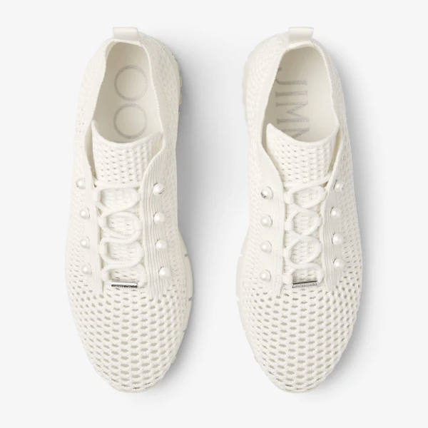 Latte Mix Jimmy Choo Veles Trainers, view 4 | Sneakers