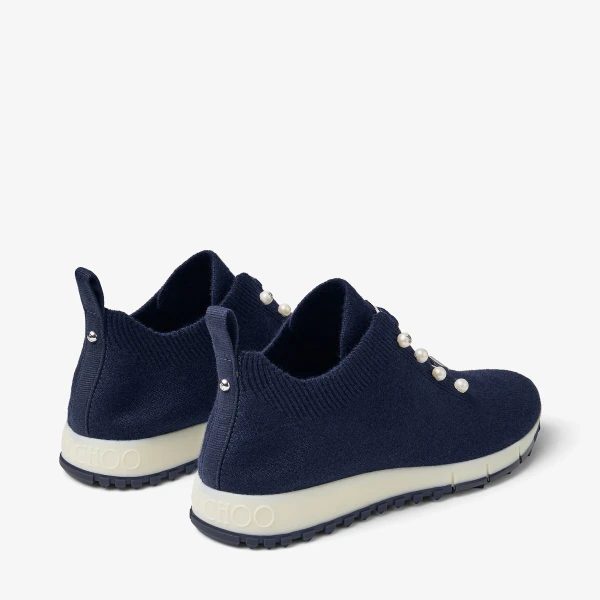 Marine Mix Jimmy Choo Veles Trainers, view 6 | Sneakers