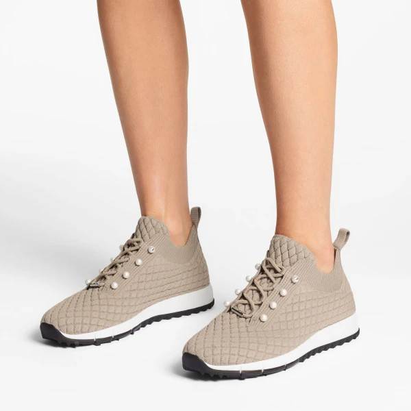 Stone Jimmy Choo Veles Trainers, view 2 | Sneakers