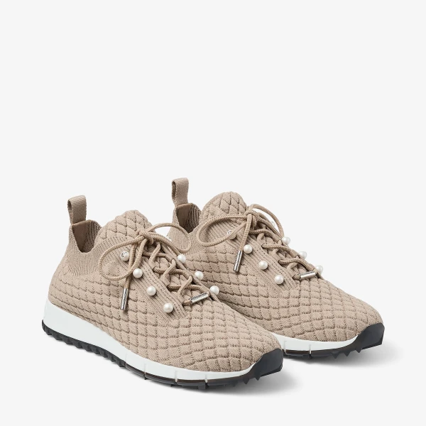 Stone Jimmy Choo Veles Trainers, view 3 | Sneakers