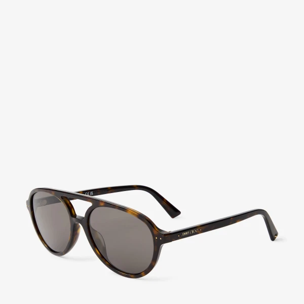 Havana Jimmy Choo Vira Sunglasses, view 2 | Sunglasses