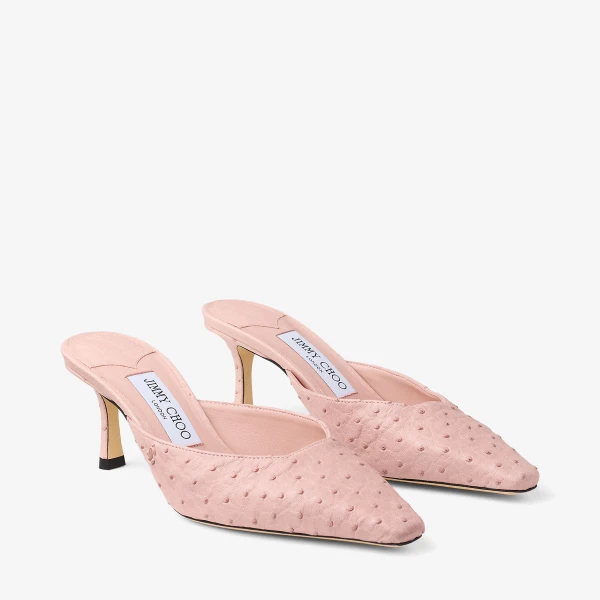 Rose Jimmy Choo Vivi 65 Mules, view 3 | Mules