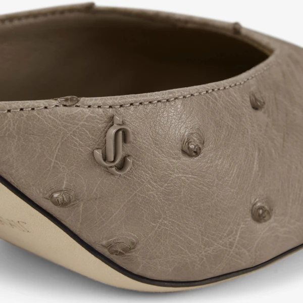 Taupe Jimmy Choo Vivi 65 Mules, view 4 | Mules