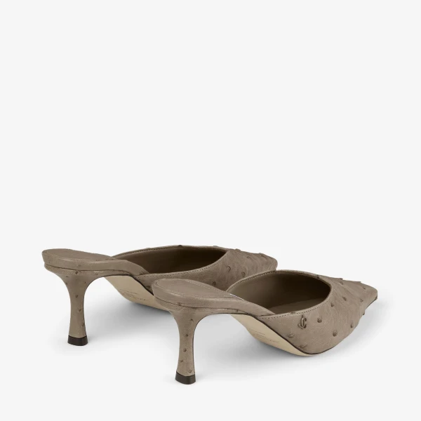 Taupe Jimmy Choo Vivi 65 Mules, view 6 | Mules