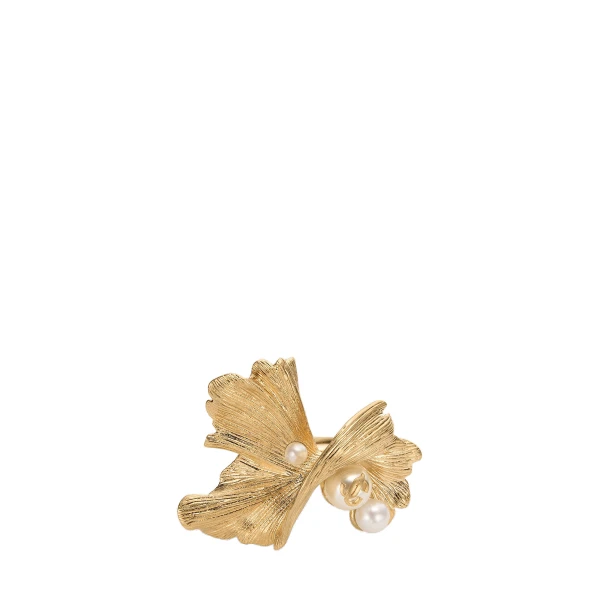 Metallic Jimmy Choo Wave Pearl Ring | Rings