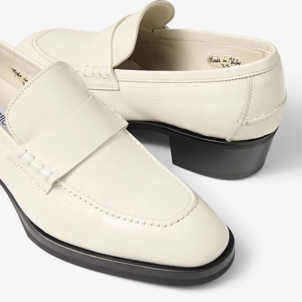 Bone Jimmy Choo Wilder Loafer, view 3 | Loafers