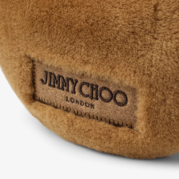 Teddy and Light Gold Jimmy Choo Winter Hobo, view 4 | Shoulder & Crossbody Bags