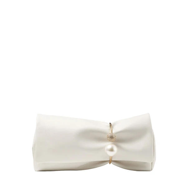 Beige Jimmy Choo Xandra Clutch Bag | Clutch Bags