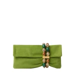 Green Jimmy Choo Zandra Clutch Bag | Clutch Bags