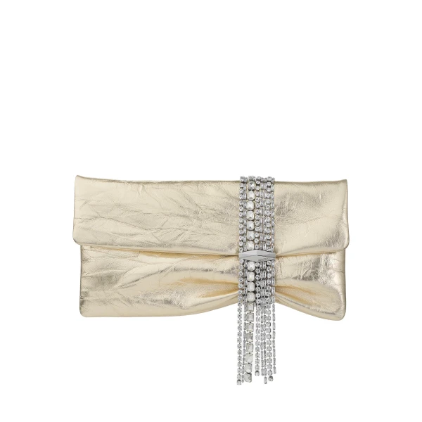 Metallic Jimmy Choo Zandra Clutch Bag | Clutch Bags