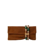 Beige Jimmy Choo Zandra Clutch Bag | Clutch Bags