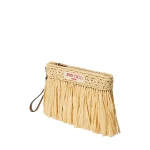 Beige Jimmy Choo Zipped Flat Pouch | Clutch Bags