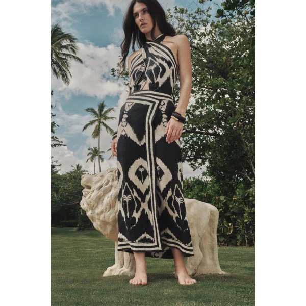 Johanna Ortiz Buen Viento Dress | Midi Dresses | Coveti