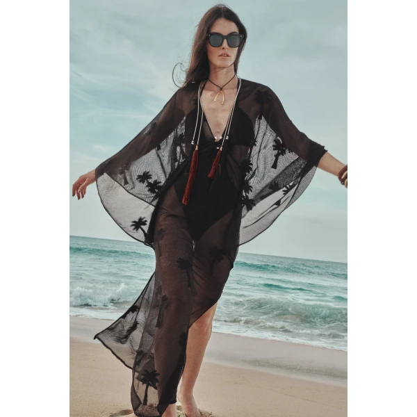 Johanna Ortiz Palm Veil Tunic Dress | Kaftans | Coveti