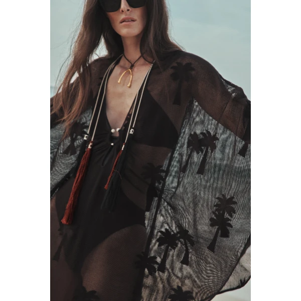 Johanna Ortiz Palm Veil Tunic Dress | Kaftans | Coveti