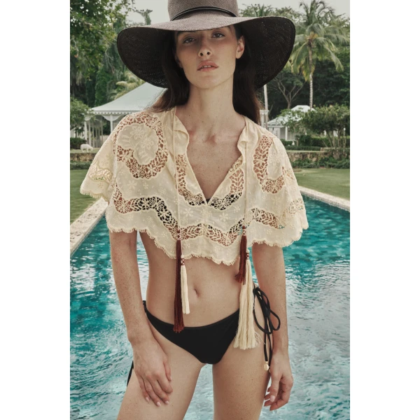 Johanna Ortiz Song of the Gaucho Hat in Black | Hats | Coveti
