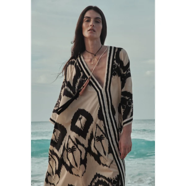 Johanna Ortiz The Wind of Palms Tunic Dress | Kaftans | Coveti