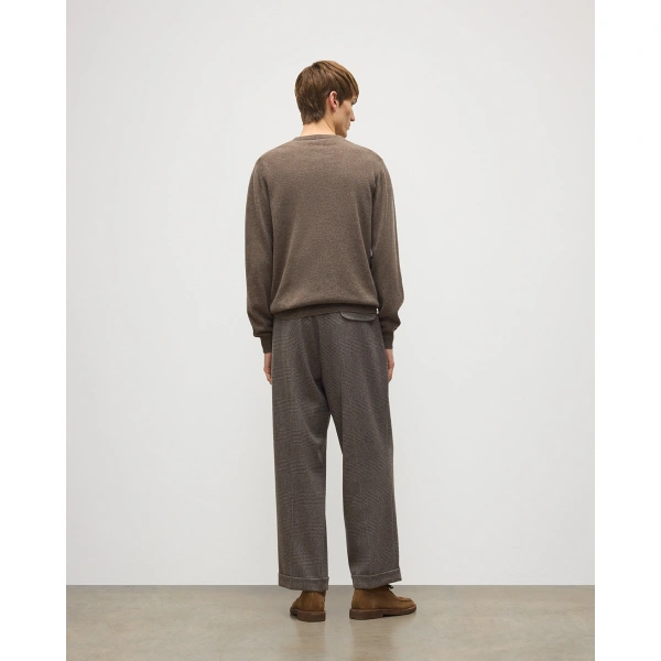 Johnstons of Elgin Argyll Brown Cashmere Jumper