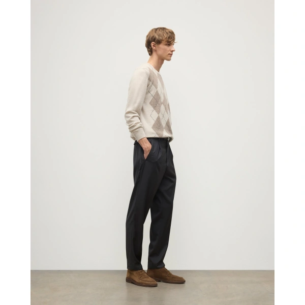Johnstons of Elgin Argyll Natural Cashmere Jumper