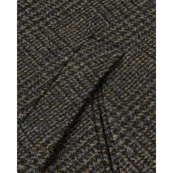 Johnstons of Elgin Balmacaan Indigo & Lichen Glen Urquhart Check Coat