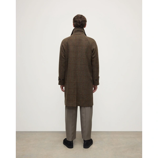 Johnstons of Elgin Balmacaan Moorland Glen Urquhart Check Coat