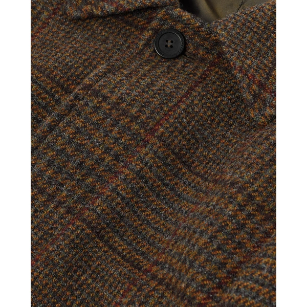 Johnstons of Elgin Balmacaan Moorland Glen Urquhart Check Coat