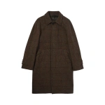 Johnstons of Elgin Balmacaan Moorland Glen Urquhart Check Coat | Men Coats | Coveti