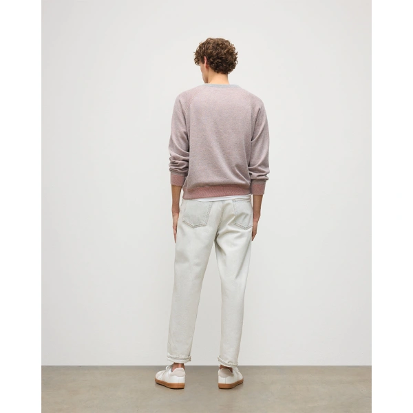 Johnstons of Elgin Beach Orange Cashmere Sweatshirt