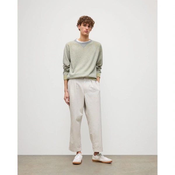 Johnstons of Elgin Beach Yellow Cashmere Sweatshirt