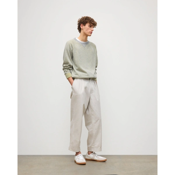 Johnstons of Elgin Beach Yellow Cashmere Sweatshirt