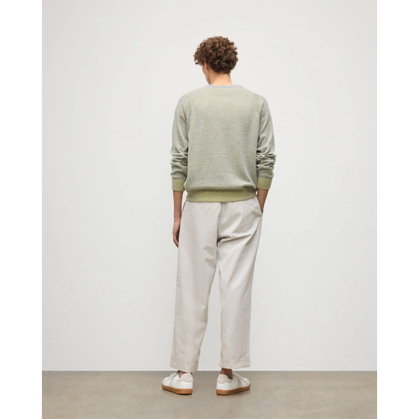 Johnstons of Elgin Beach Yellow Cashmere Sweatshirt