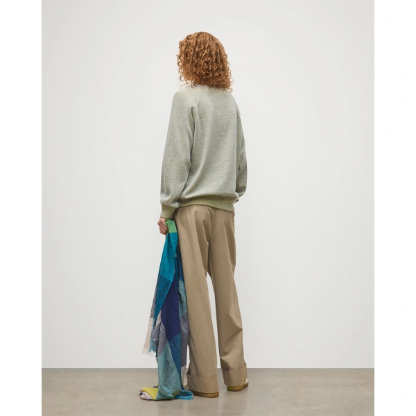 Johnstons of Elgin Beach Yellow Cashmere Sweatshirt