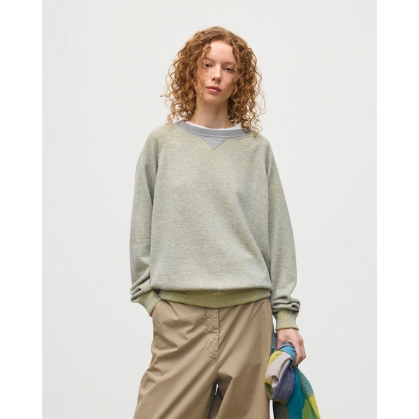 Johnstons of Elgin Beach Yellow Cashmere Sweatshirt