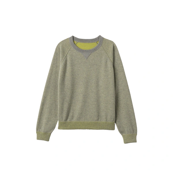 Johnstons of Elgin Beach Yellow Cashmere Sweatshirt | Men Knitwear | Coveti