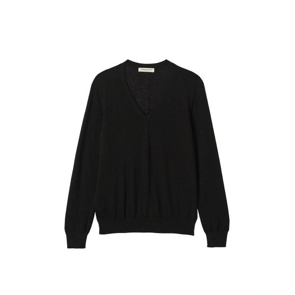 Beatrice Black Superfine Cashmere Jumper