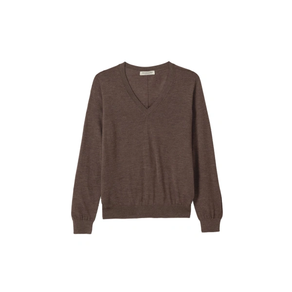 Johnstons of Elgin Beatrice Brown Superfine Cashmere Jumper | Sweaters | Coveti