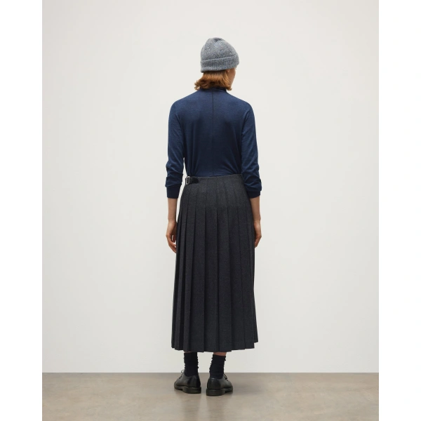 Johnstons of Elgin Beatrice Funnel Navy Superfine Cashmere Jumper