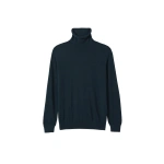 Johnstons of Elgin Beatrice Funnel Neck Green Superfine Cashmere Jumper | Sweaters | Coveti