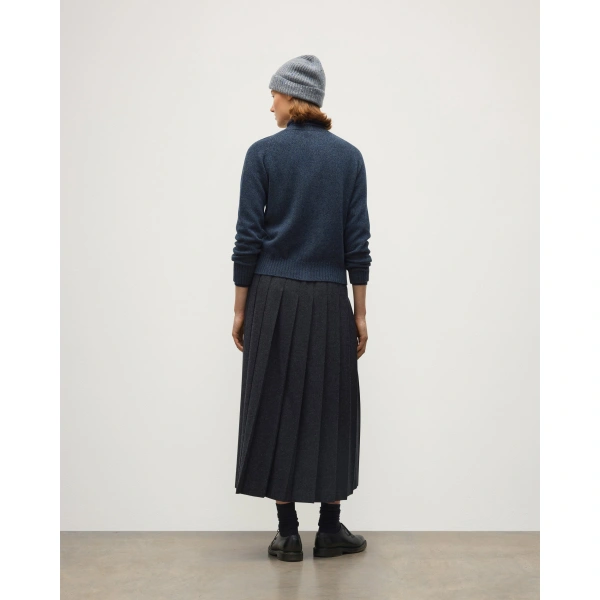 Johnstons of Elgin Blyth Grey Lambswool Cardigan