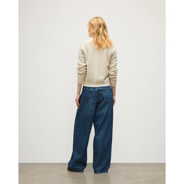 Johnstons of Elgin Blyth Natural Lambswool Cardigan