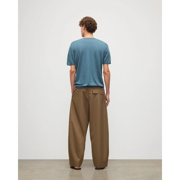 Johnstons of Elgin Boyd Blue Superfine Cashmere T-Shirt