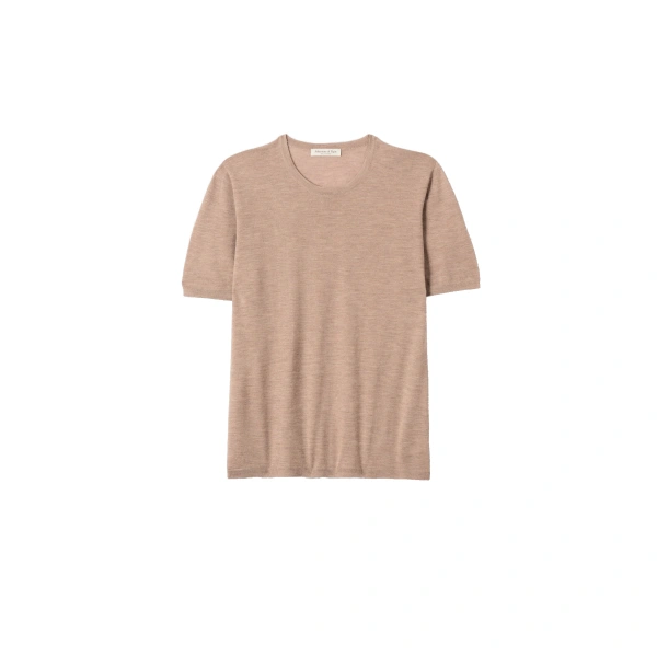 Boyd Light Brown Superfine Cashmere T-Shirt