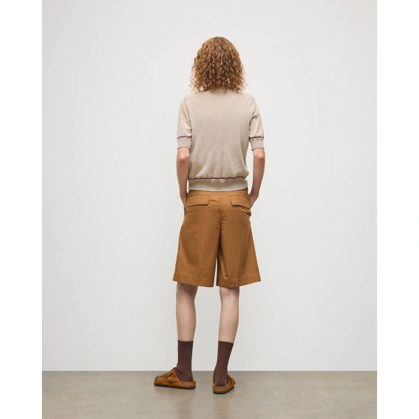 Johnstons of Elgin Brae Natural Merino Short Sleeve Cardigan