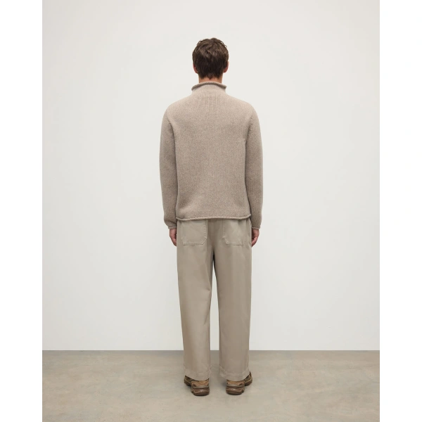 Johnstons of Elgin Brown Cashmere Turtleneck Jumper